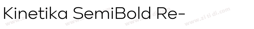 Kinetika SemiBold Re字体转换